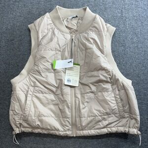 Alpine design women's‎ size XXL Shorty quilted vest Beige NWT $70
